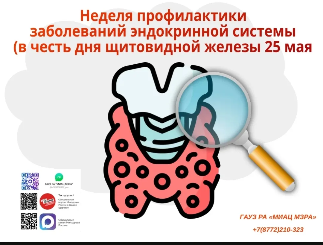 С 18–24 мая 2026 года Неделя профилактики заболеваний эндокринной системы