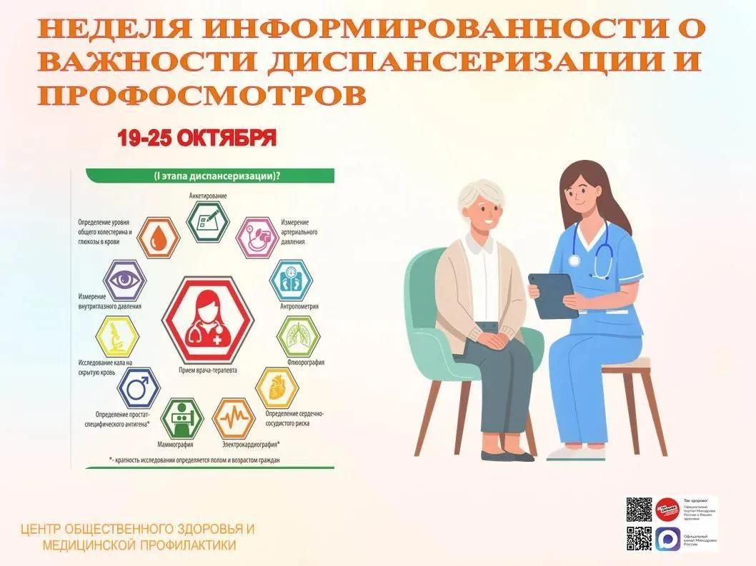 В Республике Адыгея стартовала Неделя информирования о важности диспансеризации и профосмотров — с 19 по 25 октября